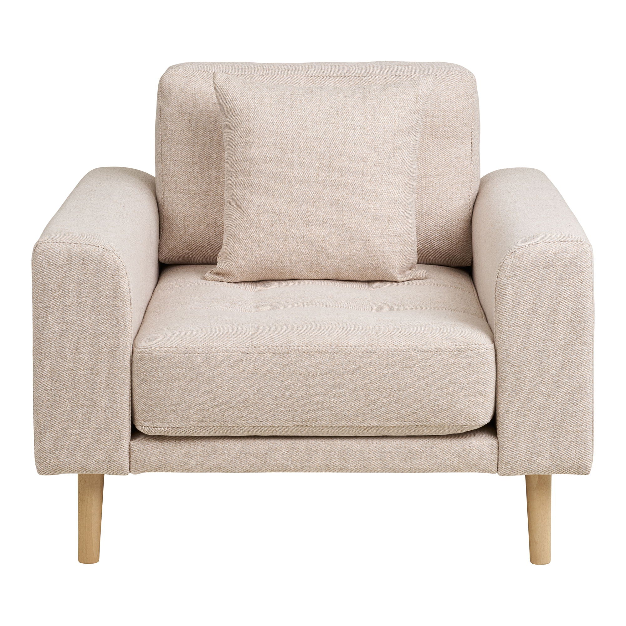 Lido – Loungesessel, sandfarben, modern & komfortabel, 92 × 90 × 54 cm